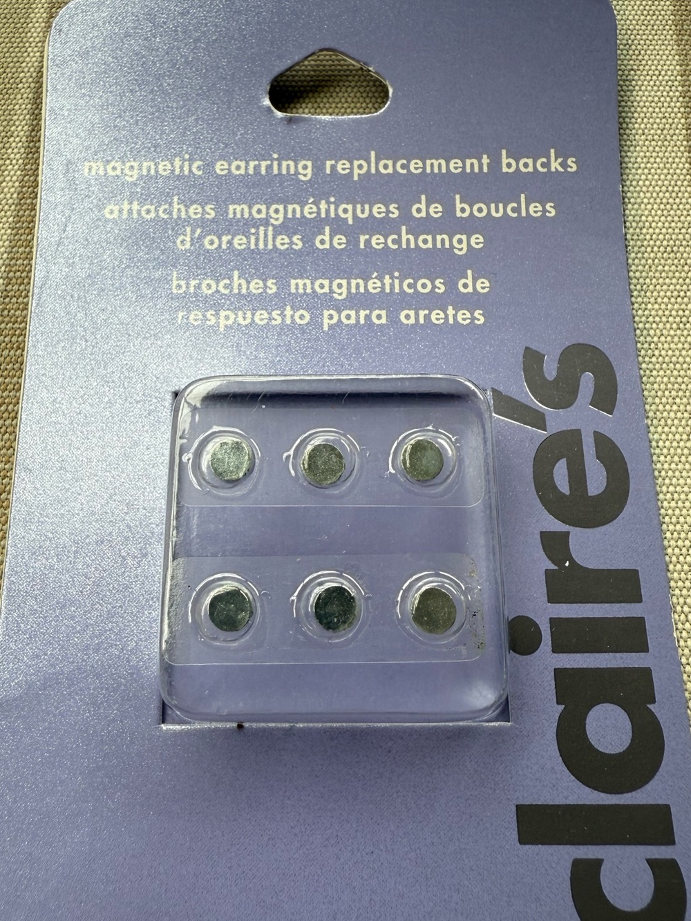 Claire's Magnetic Earring Replacement Backs - 6 Pack